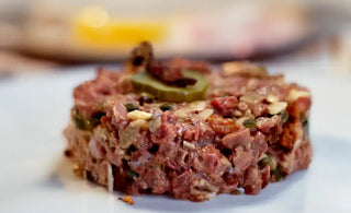 Tartare de boeuf à la canneberge