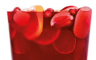 SANGRIA RHUM ET VIN ROUGE, CANNEBERGE ET BLEUET