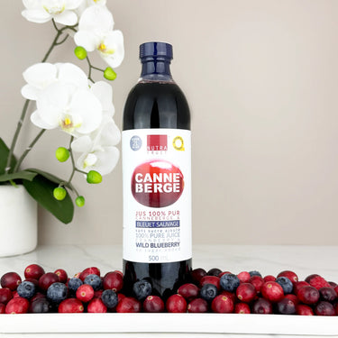 100% PURE WILD CRANBERRY &amp; BLUEBERRY JUICE WITHOUT SUGAR 500 ml