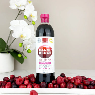 100% PURE CRANBERRY &amp; RASPBERRY JUICE WITHOUT SUGAR 500 ml